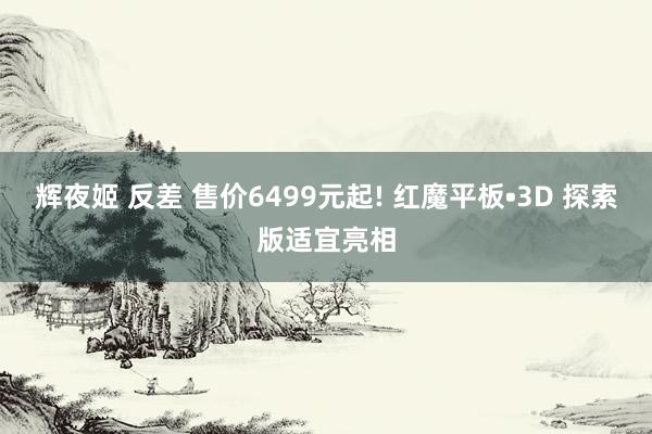 辉夜姬 反差 售价6499元起! 红魔平板•3D 探索版适宜亮相